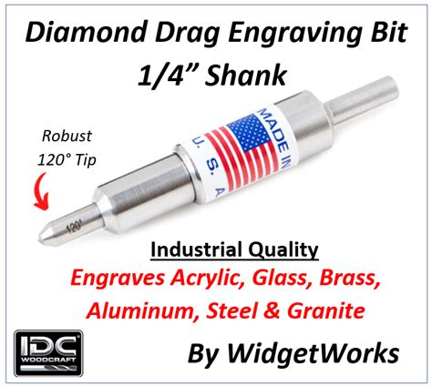 diamond drag ethcing bit cnc